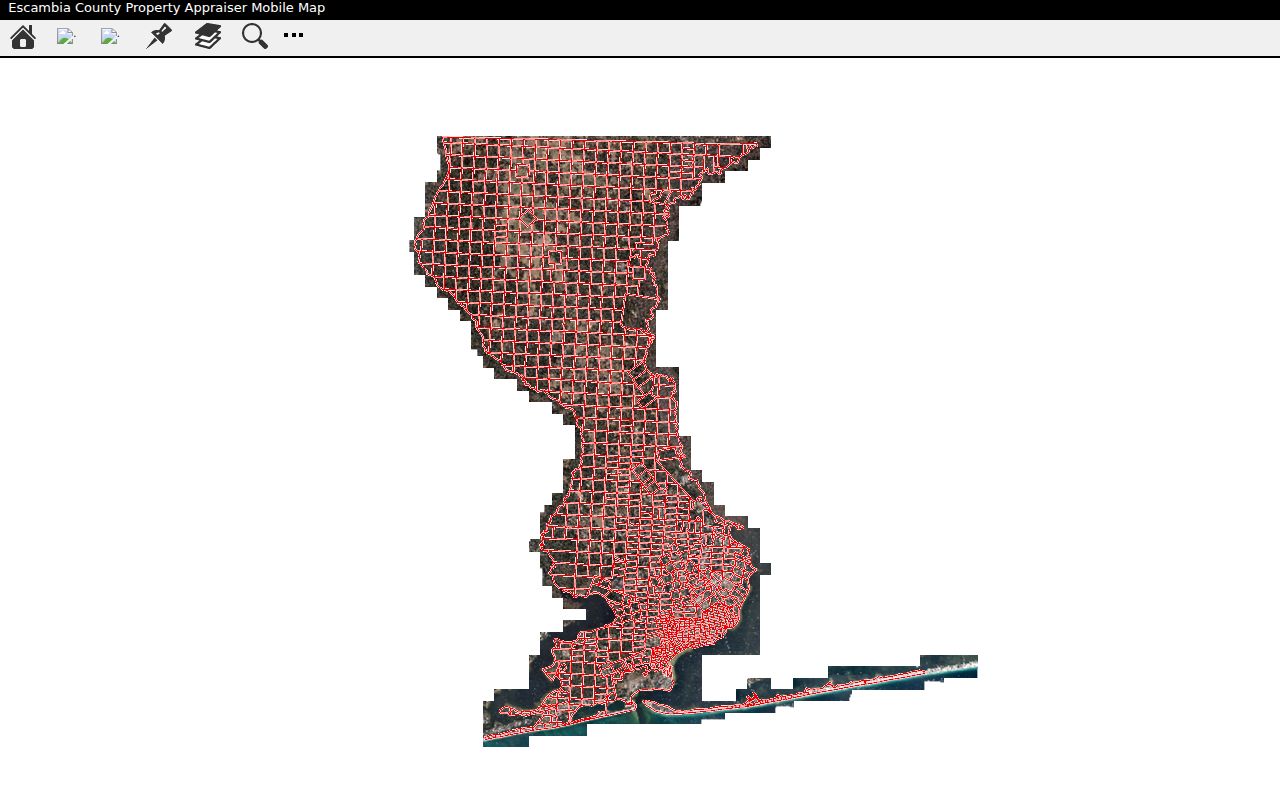 Pensacola neighbors adjoining parcel mobile GIS viewer
